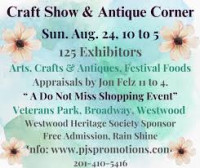 Craft and Antiques in the Park Westwood Bergen County 2026