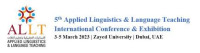 ALLT 2026 - Applied Linguistics & Language Teaching International Conference & Exhibition Dubai 2026
