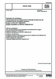Implementation for the Acceptance of Air Conditioning Systems in Accordance With DIN EN 12599 Berlin 2027